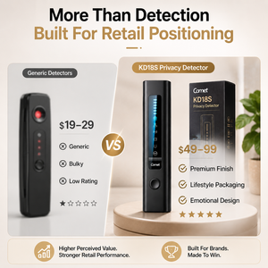 เครื่องตรวจจับกล้องที่ซ่อนอยู่ KD18S 5-in-1แบบพกพาสัญญาณ RF ติดตาม <span class=keywords><strong>GPS</strong></span> gsm/gprs ABS สแกนความเป็นส่วนตัวพลาสติก - Product Image 3