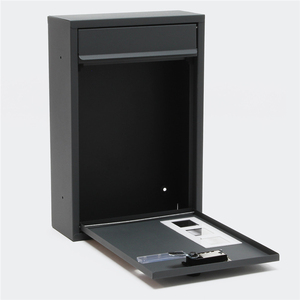 Treo Tường Lớn Thép Không Gỉ Sơn Bột Bền Có Thể Khóa Thư Bài Thư Hộp Thời Tiết Chịu Mài Mòn Ngoài Trời Bưu Kiện Hộp Thả - Product Image 3