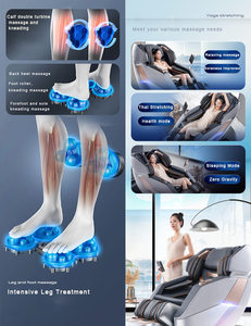 VCT 152cm SL rel 3D robot rol kaki AI suara & Kesehatan cek nol fungsi gravitasi kursi pijat kantung udara seluruh tubuh - Product Image 4