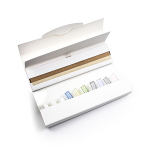 Boîte à filtres à cigarettes en papier blanc personnalisable, design rectangulaire simple, emballage de rangement avec impression de logo - Product Image 2