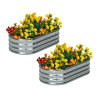 Jardinière surélevée en métal pour potager, pots de fleurs d'extérieur, résistants aux hautes températures, galvanisés