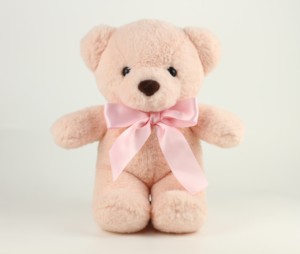 Orsacchiotto di <span class=keywords><strong>Peluche</strong></span> OEM da 8 Pollici Super Morbido Rosa Elegante con Nastro Rosa per Alleviare lo Stress, Imbottito in Cotone PP, per San Valentino - Product Image 1