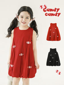 100% katun tanpa lengan gaun untuk bayi perempuan balita bayi kostum putri manis musim panas Tank Top untuk 6 tahun + pakaian untuk anak-anak - Product Image 2