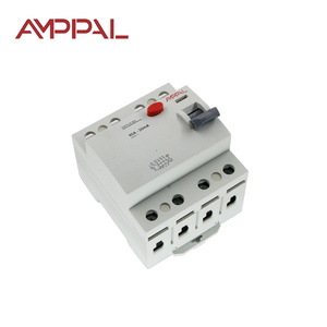 Disjoncteur miniature AMPPAL F360, courant résiduel, fuite à la terre, RCBO, 16A-50A, 2P, 4P, AC 400/415V, 50/60Hz, 3Ka, rupture, IP20 - Product Image 1