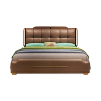 Nouveau lit ottoman moderne en bois de pin avec sommier tapissé durable, taille King, doux, non pliable, meubles de chambre à coucher, durée de vie 3-5 ans