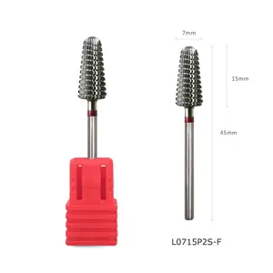 HYTOOS Fine Two-way Carbide Nail Drill Bit 3/32" Rotary Carbide Burr Nail Drill Accessories Manicure Pedicure Tools