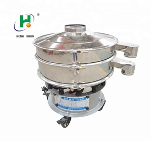 Industrial de clasificación de 400mm 1 capa Ss304 redonda giratoria vibrante en polvo coctelera pantalla tamiz máquina - Product Image 1