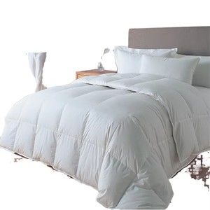 Edredones y <span class=keywords><strong>Colchas</strong></span> <span class=keywords><strong>de</strong></span> Algodón Transpirable Blanco Puro con Estampado Sencillo para Otoño, <span class=keywords><strong>Colchas</strong></span> <span class=keywords><strong>de</strong></span> Lino Cepillado para Hotel - Product Image 1