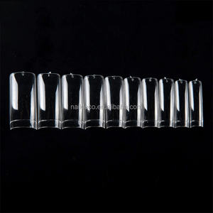 Fabbrica Direttamente Che Vende piazza francese del chiodo punte di pratica di naturale acrilico Molle del gel punte false con ben Nessuna Traccia - Product Image 1
