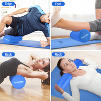 Rouleau de Yoga de Haute Qualité, Rouleau de Mousse EVA Solide pour Entraînement d'Équilibre et Massage Musculaire, Personnalisable