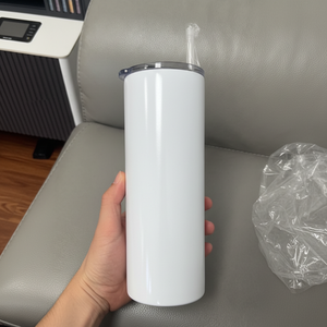 Bicchieri per Sublimazione Diretta |   Bicchieri Termici Vuoti per Sublimazione |   Non conico |   Magro |   Glitter Bianco |   Qualità |   Spedizione Rapida USA - Product Image 1