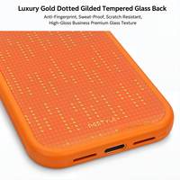 Coque de téléphone en verre TPU avec chargement magnétique sans fil, antichoc, pailletée pour iPhone 16, fabricant OEM ODM Chine