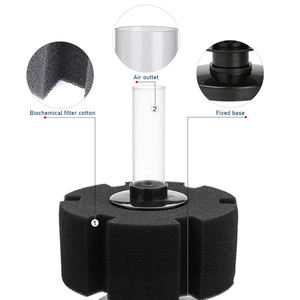 Filtre d'évier de poissons 5 pièces, éponges avec filtre d'aquarium écumeur de Filtration biochimique, animaux aquatiques fournitures de poissons - Product Image 3