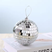 Boules de Décoration Professionnelles Multi-Tailles pour Fêtes de Noël, Grande Boule Miroir Disco en Verre Écologique 20-40cm