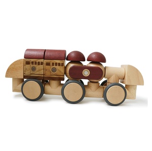 Thiết kế mới thông minh DIY Xây dựng đồ chơi phương tiện đi lại Robot <span class=keywords><strong>Train</strong></span> Kit bằng gỗ khối từ đồ chơi cho trẻ em - Product Image 2