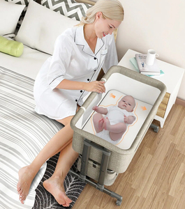 Berceau à bascule pliable pour bébé, <span class=keywords><strong>lit</strong></span> cododo <span class=keywords><strong>de</strong></span> luxe pour nourrisson, berceau <span class=keywords><strong>de</strong></span> chevet, <span class=keywords><strong>lit</strong></span> bébé pliant - Product Image 5