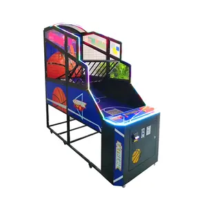 Mesin Permainan Arcade Video Basket Dalam Ruangan Elektronik Koin Anak-anak