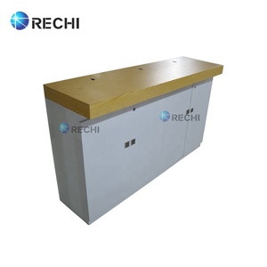 RECHI, accesorio moderno para teléfono móvil, mesa de mostrador de exhibición al por menor contra la pared con <span class=keywords><strong>caja</strong></span> de <span class=keywords><strong>luz</strong></span> LED HD para diseño de tienda electrónica - Product Image 4