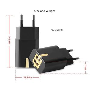 Chargeur mural universel TKT <span class=keywords><strong>18W</strong></span> à double port USB avec charge rapide QC4.0, prise EU, <span class=keywords><strong>adaptateur</strong></span> pour ordinateur portable et caméra d'action - Product Image 4