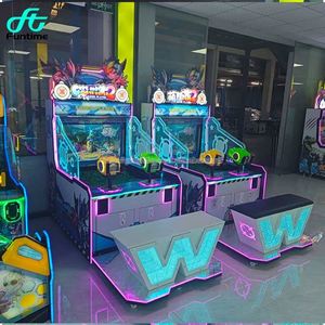 เครื่องเกมยิงปืนฉีดน้ำแบบหยอดเหรียญสำหรับเด็กเล่นสองคน ขายดี - Product Image 4
