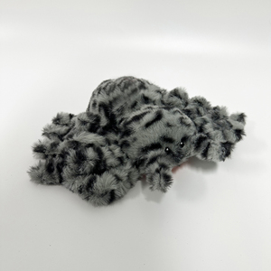 Peluche de Araña Rayada en Gris y Negro, Peluche de Araña Suave, Textura Realista, Apto para Todas las Edades, Decoración y Regalo de Halloween - Product Image 2
