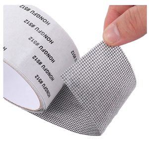<span class=keywords><strong>Cinta</strong></span> de reparación de <span class=keywords><strong>mosquiteras</strong></span> de PVC activada por agua para ventanas y puertas, parche de malla de fibra de vidrio para agujeros rotos en pantallas acrílicas - Product Image 1