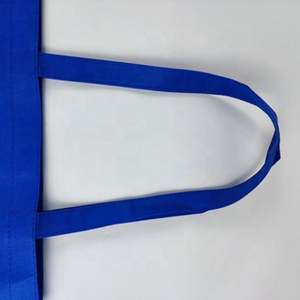 Sac de t-shirt non tissé pour la fête sac à provisions pliable bleu sac fourre-tout non tissé cadeau de bonbons non tissé réutilisable - Product Image 2