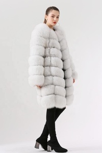 QIUCHEN- QC1885 Nuova Collezione Cappotto in Vera <span class=keywords><strong>Pelliccia</strong></span> di Volpe di Alta Qualità, Lunghezza 90cm, Giacca Invernale Calda da Donna - Product Image 3