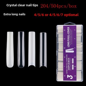 <span class=keywords><strong>Ongles</strong></span> <span class=keywords><strong>de</strong></span> ballet extra-longs, 504 pièces en boîte, transparents naturels, <span class=keywords><strong>faux</strong></span> <span class=keywords><strong>ongles</strong></span> entièrement adhésifs, 240 pièces à motif floral - Product Image 1
