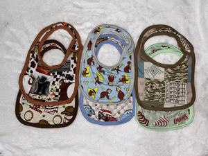 Rtsベビー竹新生児ビブ工場直販RTSビブベビーノット付き快適なラビー木目加工リングサプライズボックス - Product Image 3