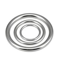 Anneau rond soudé en acier inoxydable poli de haute qualité pour la manutention marine et le levage industriel intensifs (vente en gros)
