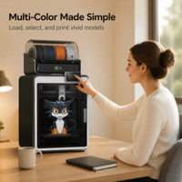 Imprimante 3D Creality K2 Combo 16 couleurs multicolore FDM avec double extrudeur fermé, haute précision, nivellement automatique et surveillance IA