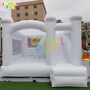 Joyful Fun alta calidad personalizada Moon Bounce White Bounce House para boda Castillo que rebota niños comercial - Product Image 4