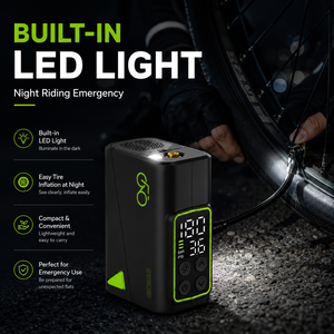 Pompe à <span class=keywords><strong>vélo</strong></span> <span class=keywords><strong>électrique</strong></span> portable 150 PSI, moteur sans balais, mini compresseur d'air, double affichage intelligent, gonfleur de pneus de <span class=keywords><strong>vélo</strong></span> rechargeable - Product Image 3