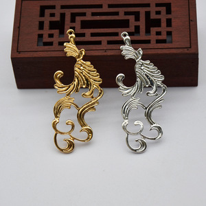 Colgante de estilo antiguo con diseño de nubes, chapado en oro y plata, forma de gota de cobre para la fabricación de collares, accesorios de joyería. - Product Image 1