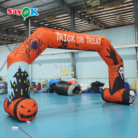 Arche gonflable publicitaire personnalisée pour Halloween, idéale pour les activités de festival en extérieur