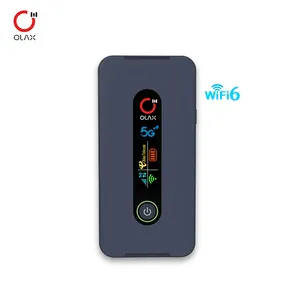 Olax MF650 Portable Bypass Wireless Router 8000Mah Battery 5g dongle Sim Card Wifi-6 5G Mobile Wifi Pocket Wifi Router mini CPE