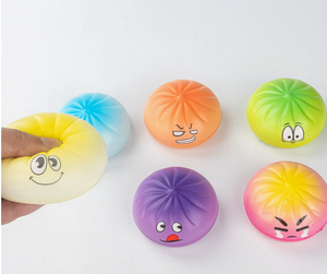 Lot de 3 Boîtes Mystères Squishy Dumpling Visage Souriant, Jouet Squishy Dumpling Viral, Jouets Anti-Stress à Presser - Product Image 5