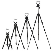 Support de chasse télescopique en alliage d'aluminium de 1.5m support de chasse en forme de V support de sol d'entraînement en plein air ensemble de trépied