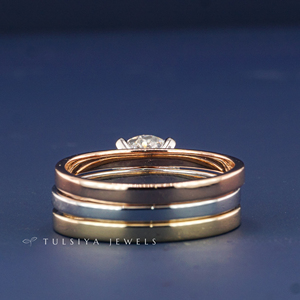 แหวนเพชรทอง 14K สำหรับผู้ชาย แหวนเพชรคุณภาพพรีเมียมที่สร้างขึ้นในห้องปฏิบัติการ แหวนวงเพชรหรูหราสำหรับผู้ชาย เหมาะสำหรับงานหมั้นและงานแต่งงาน - Product Image 4