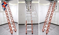 Escalier de grenier électrique escamotable, échelle de loft rétractable, télécommande, escalier de plafond pliable, robuste