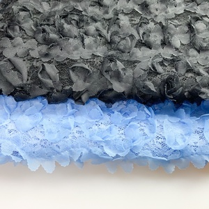 Vải Ren Lưới Thêu Hoa <span class=keywords><strong>3D</strong></span> Giá Nhà Máy Dệt Thiệu Hưng Cho Đầm Hoa Dự Tiệc Cho Trẻ Em - Product Image 6