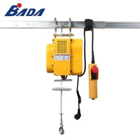 Nouvelle grue à chaîne BADA, capacité de charge 125/250 kg, câble en acier, treuil électrique avec télécommande, protection IP54