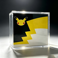 Boîtier d'affichage magnétique en acrylique anti-jaunissement et anti-lumière bleue pour Pekmen TCG Celebrations Center Elite Trainer Box ETB