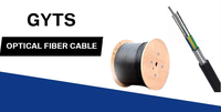 Cable de fibra óptica GYTS de muestra gratis Cable óptico GYTS de fibra óptica de fabricación SM de acero blindado aéreo