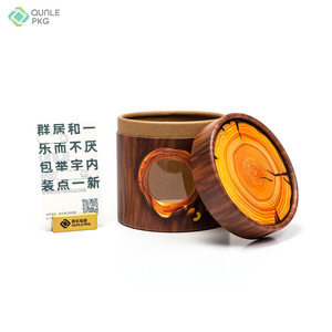 Boîte d'emballage de <span class=keywords><strong>Tube</strong></span> de papier de cylindre haut de gamme pour la boîte de <span class=keywords><strong>Bonbon</strong></span> de chocolat personnalisée de chocolat avec la fenêtre - Product Image 2