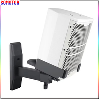 Support mural en fer et plastique pour haut-parleur, support de bureau pour moniteur/HIFI avec angle réglable