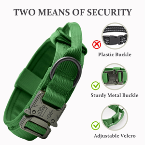 Tactical Dog <b>Collar</b> With Handle Durable Outdoor Nylon Dog <b>Collar</b> Adjustable Training <b>Collar</b> for Large Dogs - Product Image 4