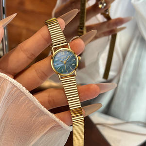 Reloj Elegante con Esfera Ovalada, Aspecto Refinado y Lujoso, Reloj de Cuarzo de Acero Inoxidable - Product Image 1