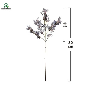 Branches de <span class=keywords><strong>feuilles</strong></span> d'érable artificielles avec <span class=keywords><strong>arbuste</strong></span> à baies Buissons de <span class=keywords><strong>feuilles</strong></span> de raisin d'automne Tige de soie pour le festival de table de Thanksgiving de cuisine à domicile - Product Image 2